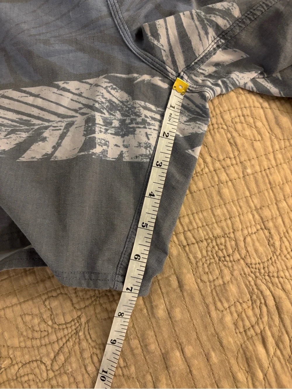 Salt Life Men's Gray Board Shorts with Mint Waistband